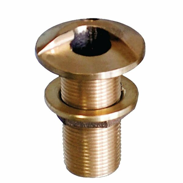 Overtime 0.75 in. Bronze High Speed Thru-Hull Fitting with Nut OV2560894